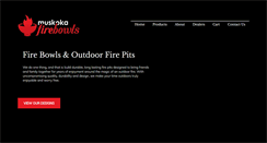 Desktop Screenshot of muskokafirebowls.com